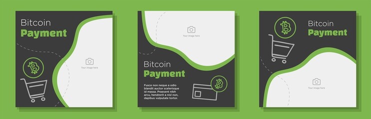 Data protection social media post banner set, internet security advertisement concept, browser safety abstract square ad, digital lock flyer leaflet concept, isolated