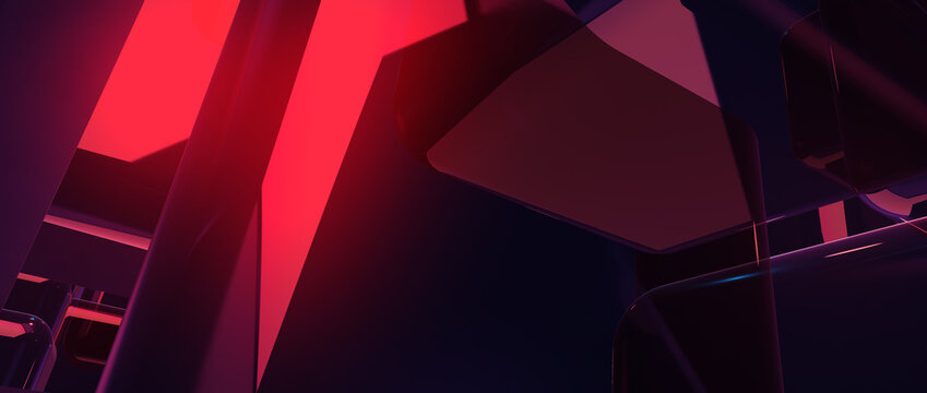 Abstract 3D Render, Business explore metaverse technology with blockchain network connecting. Smart city digital world metaverse. Cryptographic city inside metaverse