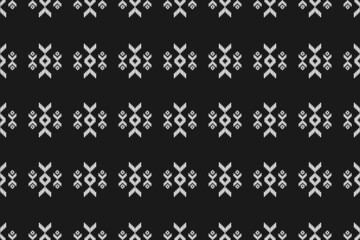 Ikat seamless pattern in tribal. Fabric ethnic pattern art. American, Mexican style. Design for background, wallpaper, vector illustration, fabric, clothing, carpet, textile, batik, embroidery.