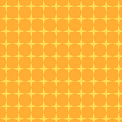 Yellow orange background circles on halftone. Raster illustration. Vector illustration. stock image. 
