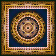 Framed fractal ornament