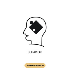 behavior icons  symbol vector elements for infographic web