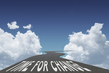 Time for Change motivational success concept