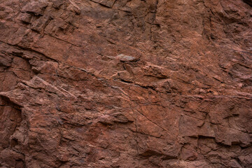 Red Rock Wall Texture In The Grand Canyon