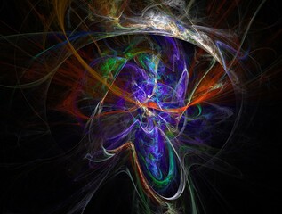 Imaginatory fractal abstract background Image