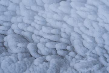 Closeup detail of ice