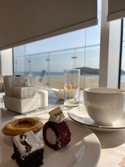 cake with coffee