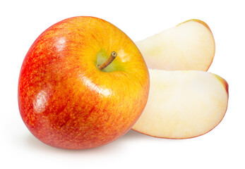Naklejka na ściany i meble Fresh Red Apple isolated on white background, Red apple on white background With clipping path.