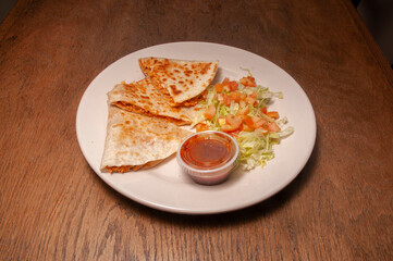 Traditional Mexican Chicken Quesadilla