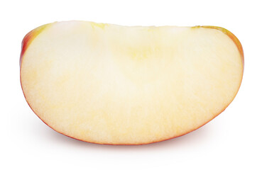 Fresh sliced Red Apple isolated on white background, Red apple on white background With clipping path.