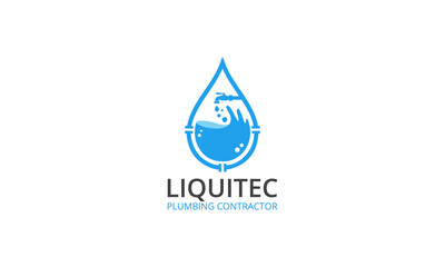 Plumbing logo design vector templet, 