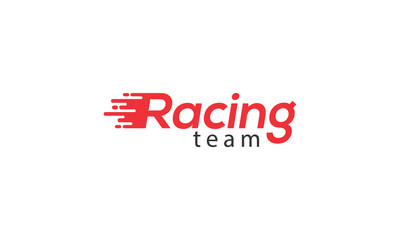 Racing logo design vector templet, 