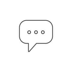 Chat Message Related Line Icon