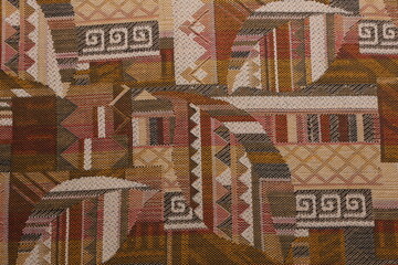 brown fabric background with patterns