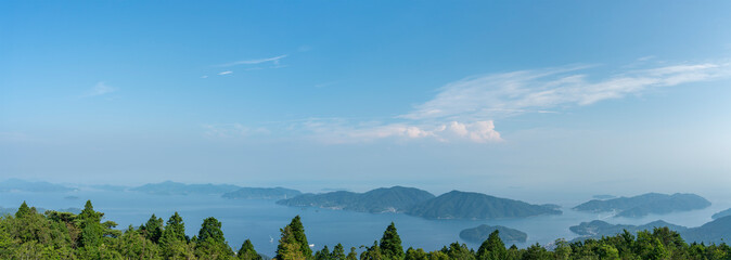 野呂山星降る展望台から見るとびしま海道