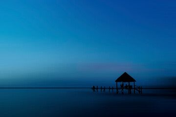 Pier on the beach.