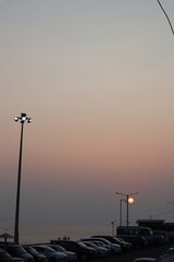 Sunset in kanyakumari beach