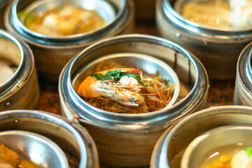 Dim Sum, Glass Noodles with Shrimp