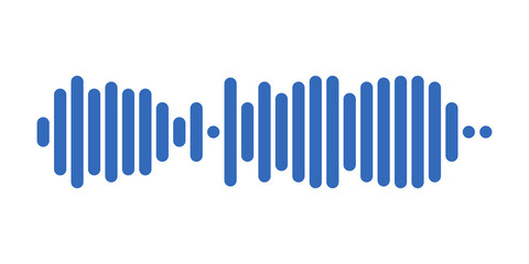 Recording of audio message template. UI element of audio record for smartphones. Vector illustration isolated in white background