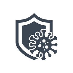 Coronavirus Protection related vector glyph icon