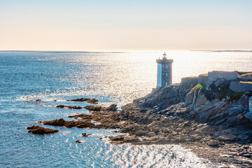 Kermorvan lighthouse in the French Brittany