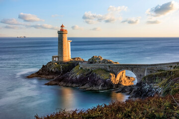 Fototapeta na wymiar Petit Minou Lighthouse in French Brittany
