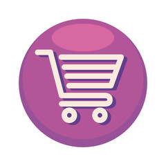 shopping cart in button