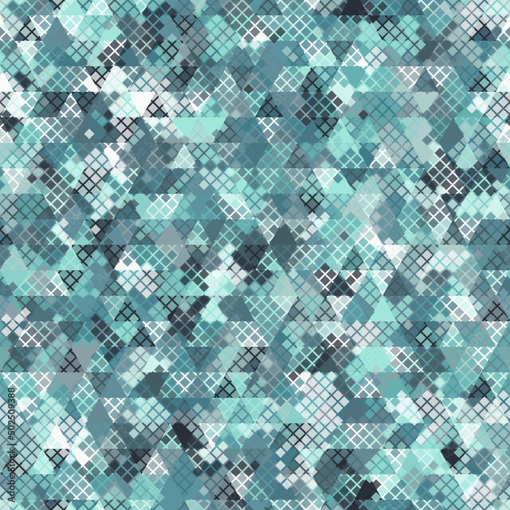 Canvas Prints vector trendy low poly seamless pattern. camouflage polygonal background
