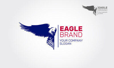 Eagle Brand Vector Logo Template. Excellent logo, simple and unique concept. This logo design for all creative business, law firm, political organization, or security firm.