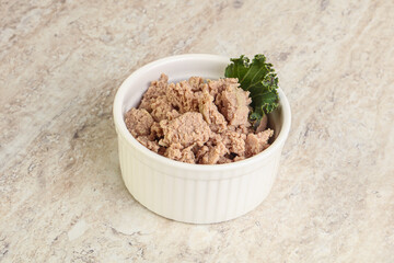 Liver pate in the bowl