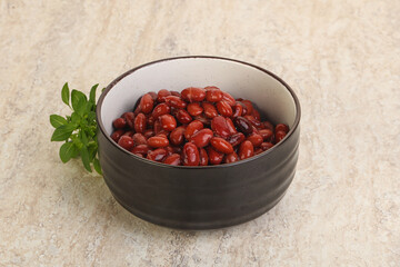 Red kidney bean in the bowl