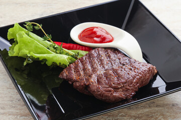 Grilled machete skirt beef steak