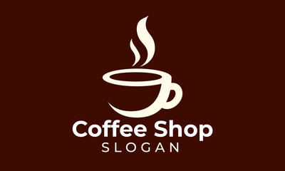 coffee cap logo. Coffee icon design. coffee mug design.