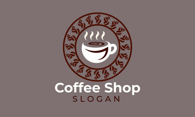 coffee cap logo. Coffee icon design. coffee mug design.