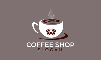 coffee cap logo. Coffee icon design. coffee mug design.