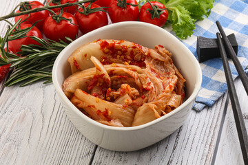 Korean food - spicy Kimchi cabbage