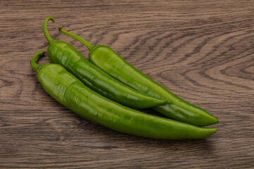 Ripe tasty spicy green pepper