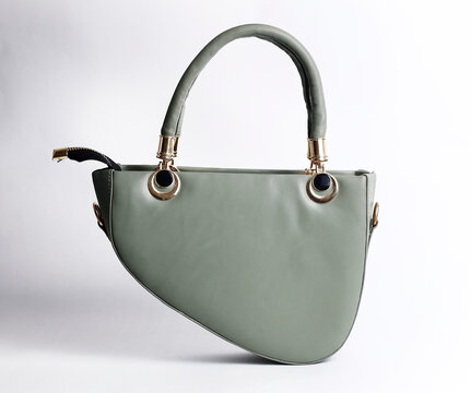 Hand Bag Layout with Place for Text. Women's Accessories Jewellery Background Mockup Banner. Fashion accessories.