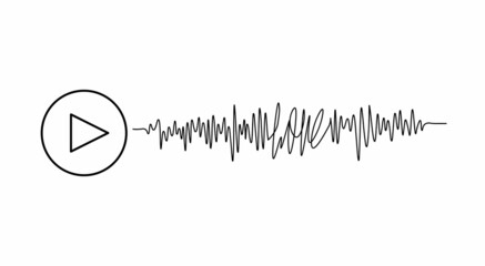 vector voice message - mail. i love you