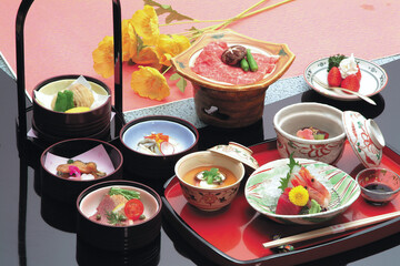 会席　和　料理 　調理　懐石　盛り付け　和食　日本　雅