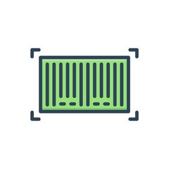 Color illustration icon for upc