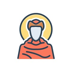 Color illustration icon for francis