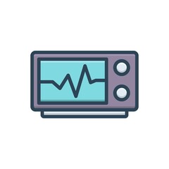 Color illustration icon for mhz audio