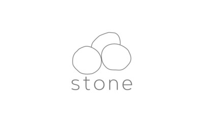 Stone logo design vector templet, 