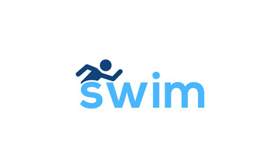 Swimming pool logo design vector templet, 