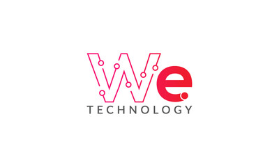 Technology logo design vector templet, 