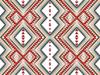 Geometric Patterns Ikat Fabric Prints Native American Mexican Patterns Abstract Background