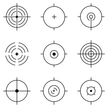 Shooting Target Icon Images – Browse 7 Stock Photos, Vectors, and