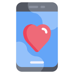 DATING APP flat icon,linear,outline,graphic,illustration