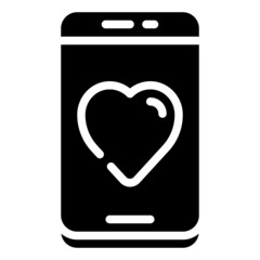 DATING APP glyph icon,linear,outline,graphic,illustration